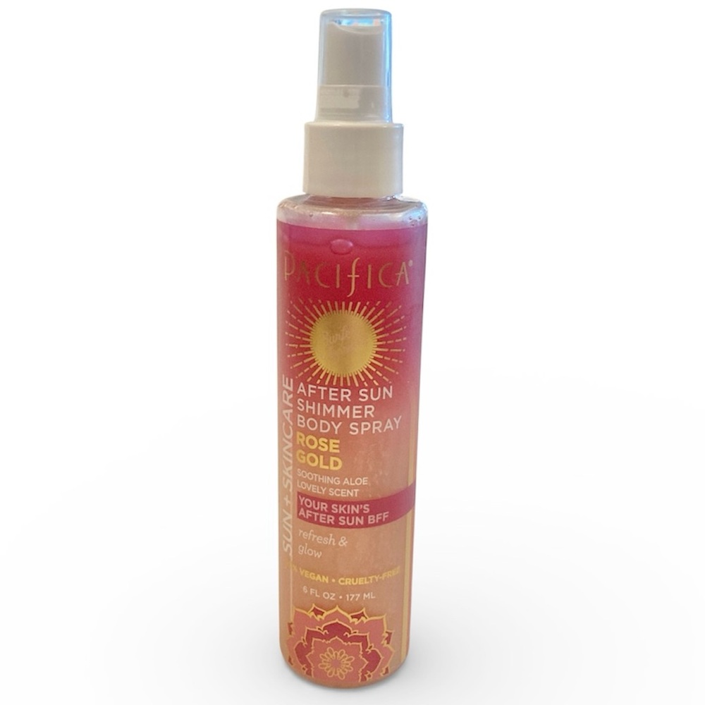 Pacifica After Sun Shimmer Body Spray Rose Gold Aloe Skincare 6 oz Discontinued